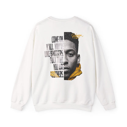 Raheem "Juice" Graphic Sweatshirt – 'Come On Y'all, You're Like Brothers' Portrait Crewneck