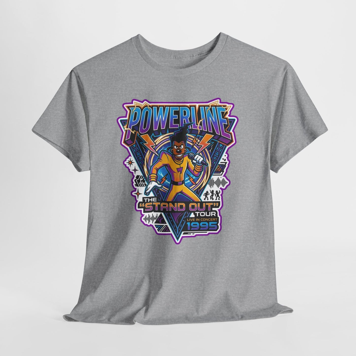 Powerline '95 Tour Graphic Tee — Retro 90s Music Band Shirt