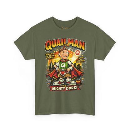 Quailman Mighty Dork T-Shirt — Retro Cartoon Graphic Tee