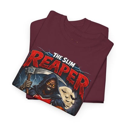 Grim Reaper Basketball Tee — "The Slim Reaper" Graphic T-Shirt