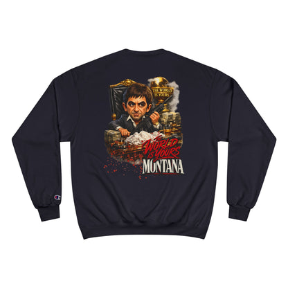 Montana Scarface Graphic Sweatshirt — "The World Is Yours" Vintage Movie Crewneck
