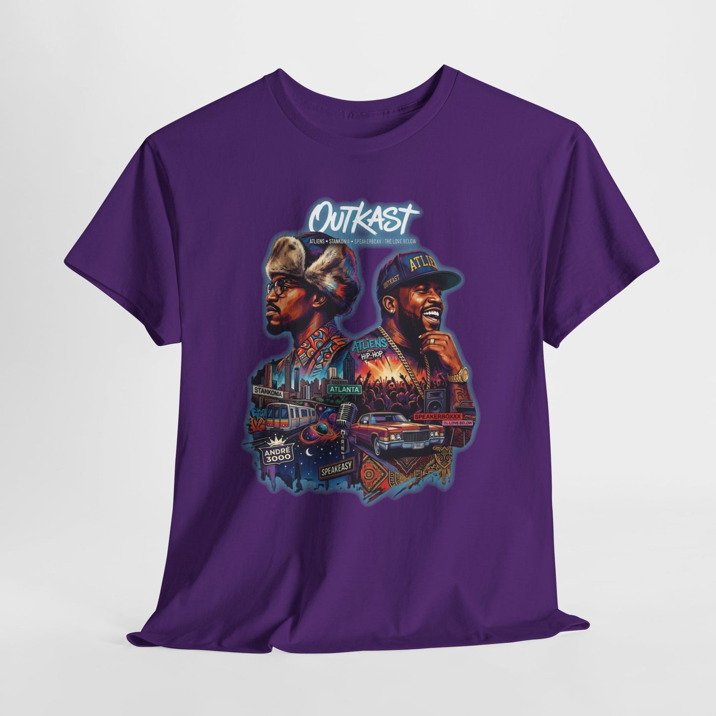 Outkast Hop Dual Portrait T‑Shirt — Vintage Rap Artist Graphic Tee