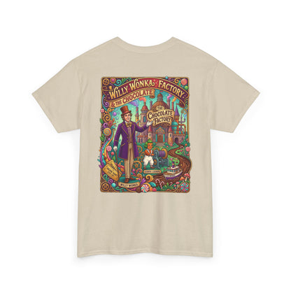 Willy Wonka Factory Graphic Tee — Vintage Chocolate Factory Illustration
