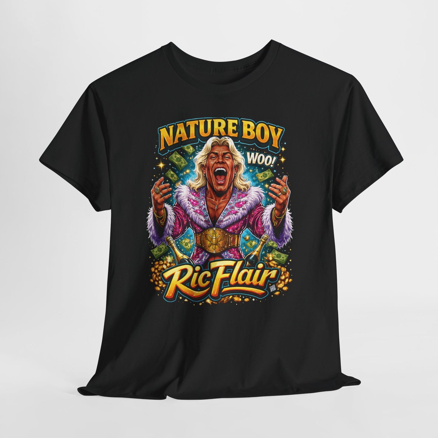 Ric Flair 'Nature Boy' Graphic Tee — Retro Wrestling Fan T-Shirt