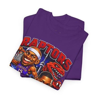 Raptors Basketball Tee — Vintage Cartoon Players Graphic Shirt
