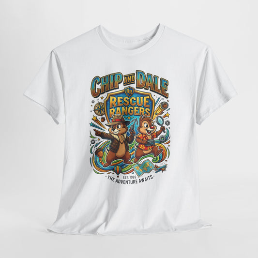 Chip and Dale Rescue Rangers T-Shirt — "Rescue Rangers" Vintage Cartoon Tee