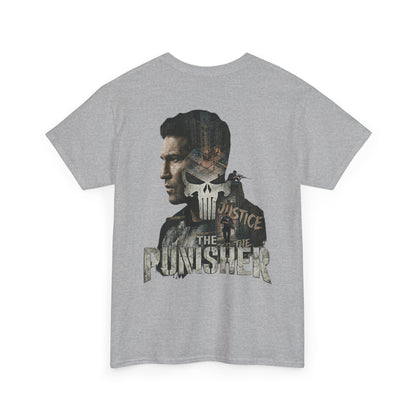 Punisher Graphic Tee — Skull Logo Front & The Punisher Portrait Back