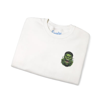 Hulk Graphic Crewneck Sweatshirt — Bruce Banner Movie Poster Design