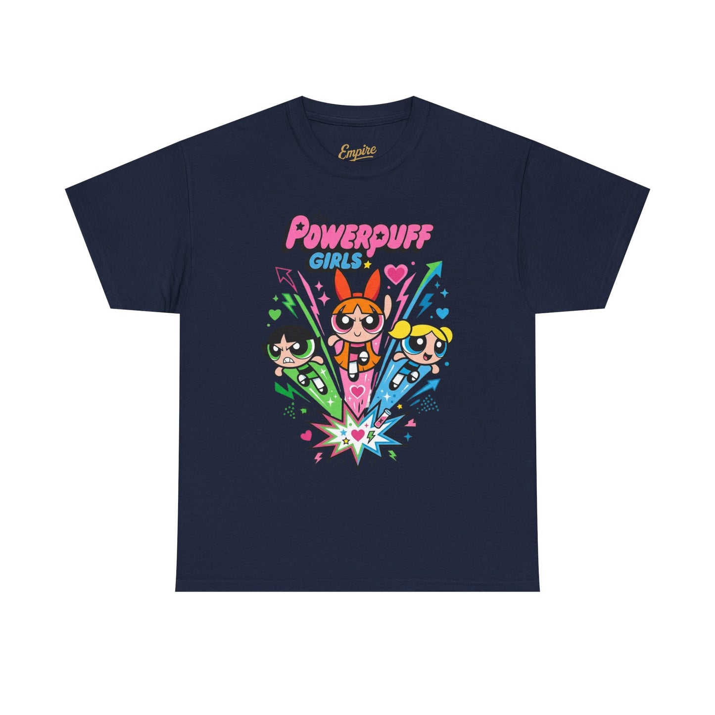 Powerpuff Girls Graphic Tee — Retro Cartoon Team Shirt