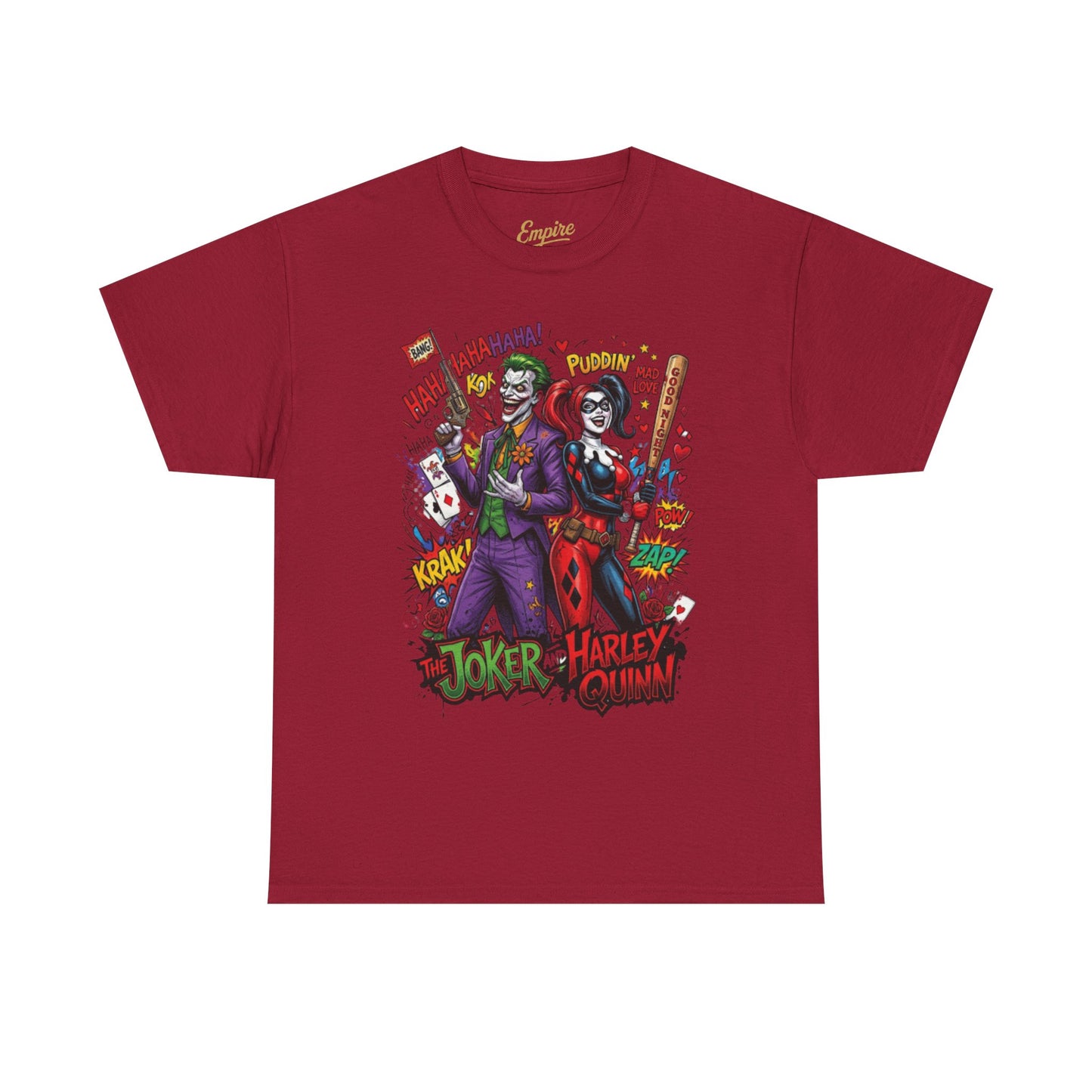 Graphic Tee — Joker & Harley Comic Art T-Shirt