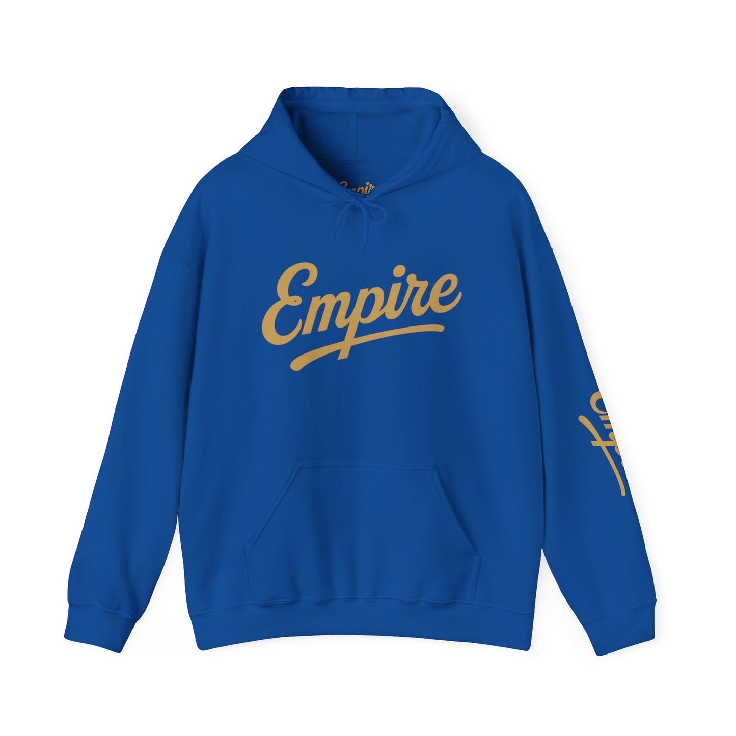 Empire Classic Hoodie | White Gold Logo Streetwear Sweatshirt