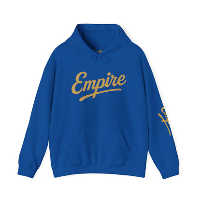 Empire Classic Hoodie | White Gold Logo Streetwear Sweatshirt