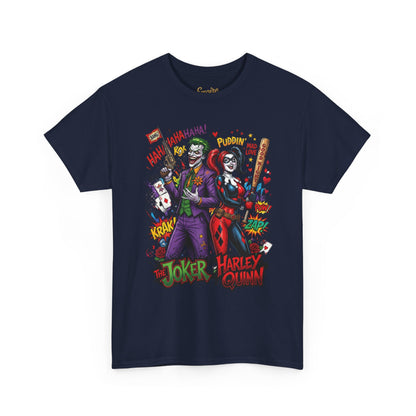Graphic Tee — Joker & Harley Comic Art T-Shirt