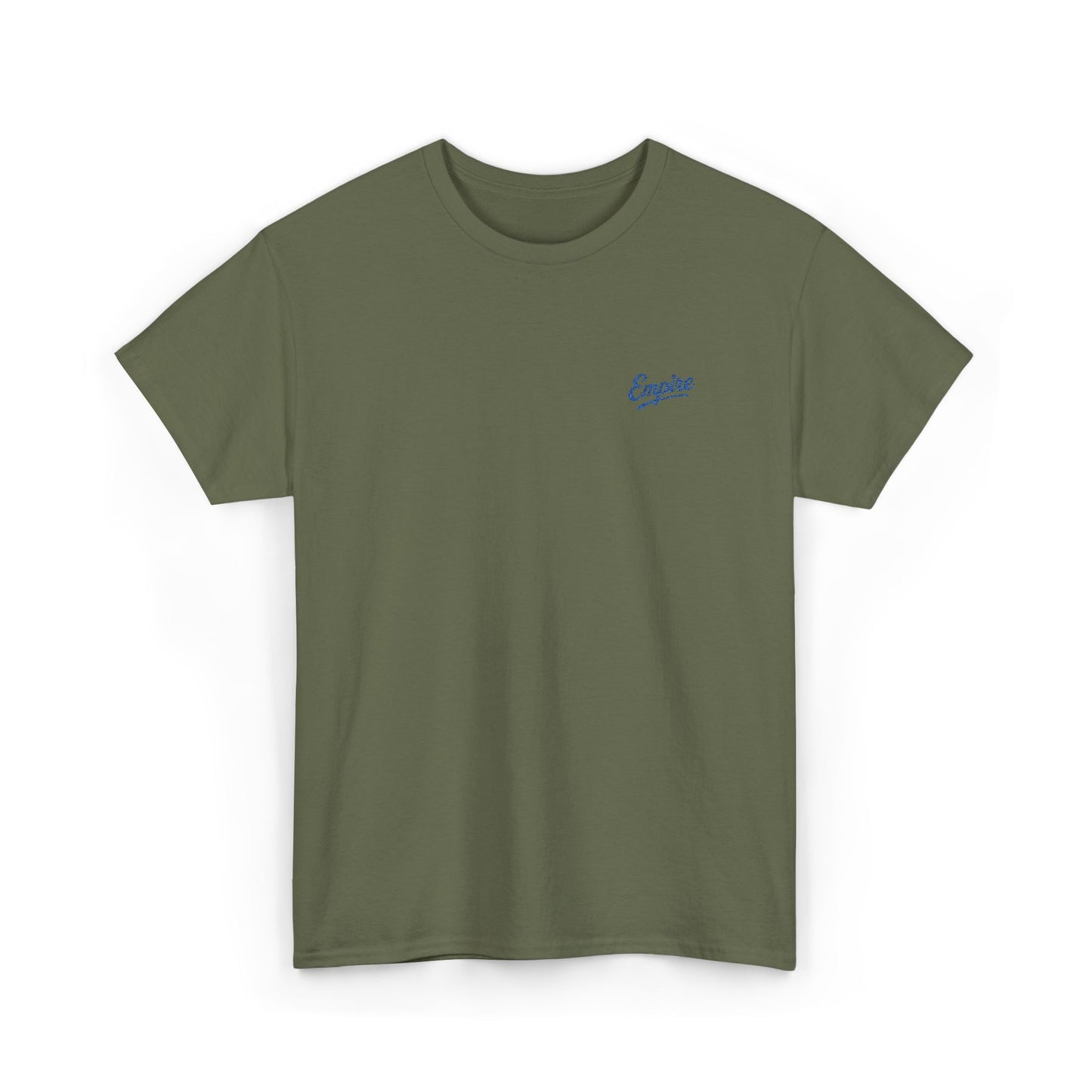 Signature Embroidered Empire Royal Blue Chest Logo T-Shirt