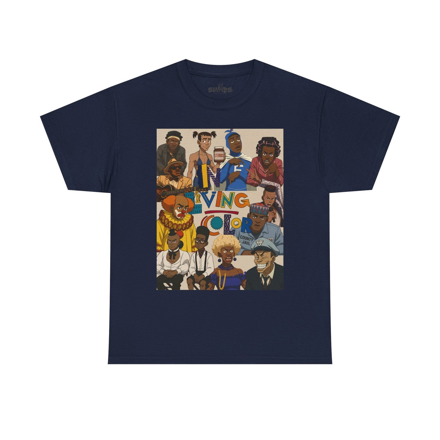 "In Living Color" Vibrant Graphic Tee for Retro 90s