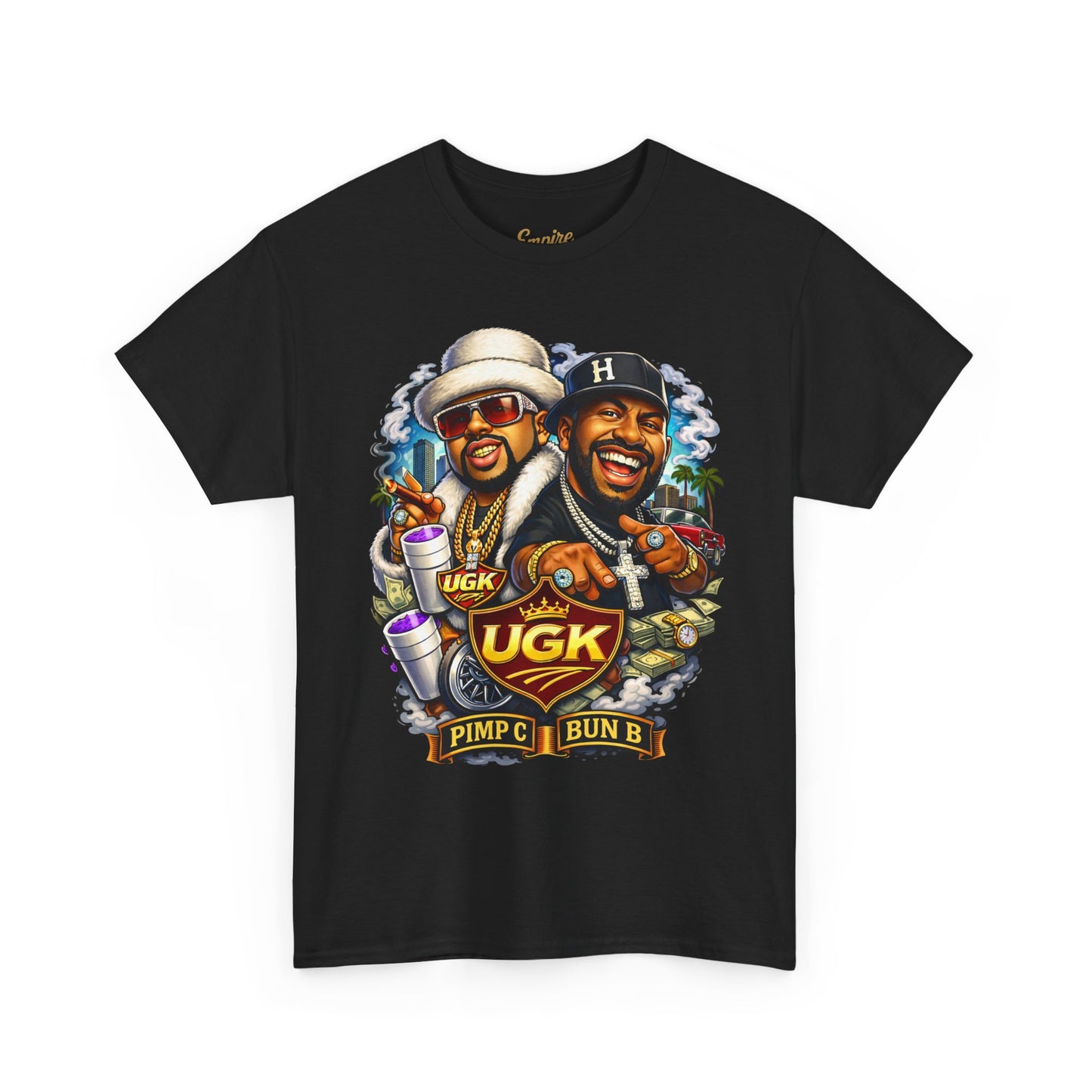 UGK Pimp & Bun B Graphic T-Shirt — Retro Hip Hop Tribute Tee