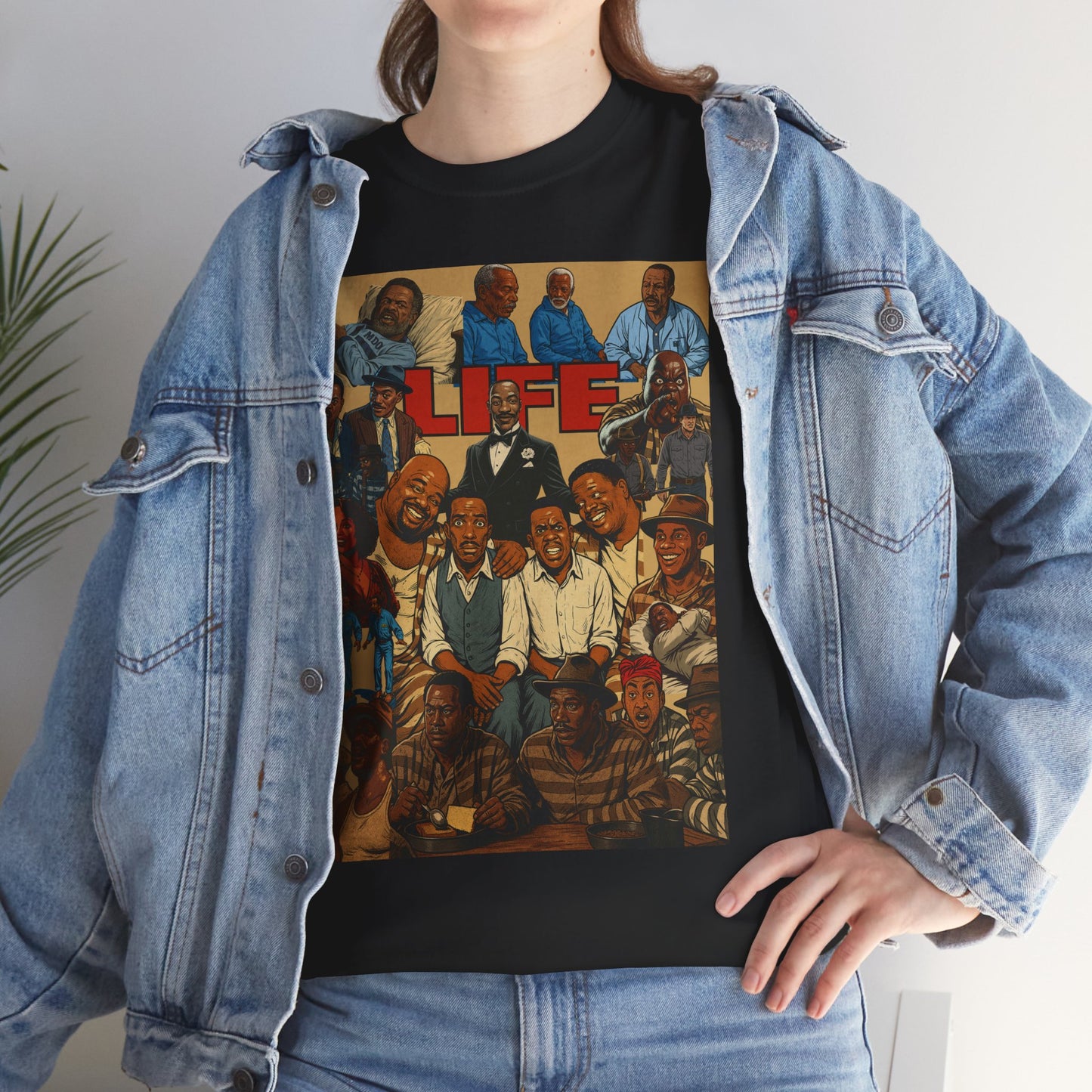 Retro Life Graphic Tee, Unisex Heavy Cotton T-Shirt, Vintage Style Shirt, Casual Wear, Unique Gift Idea