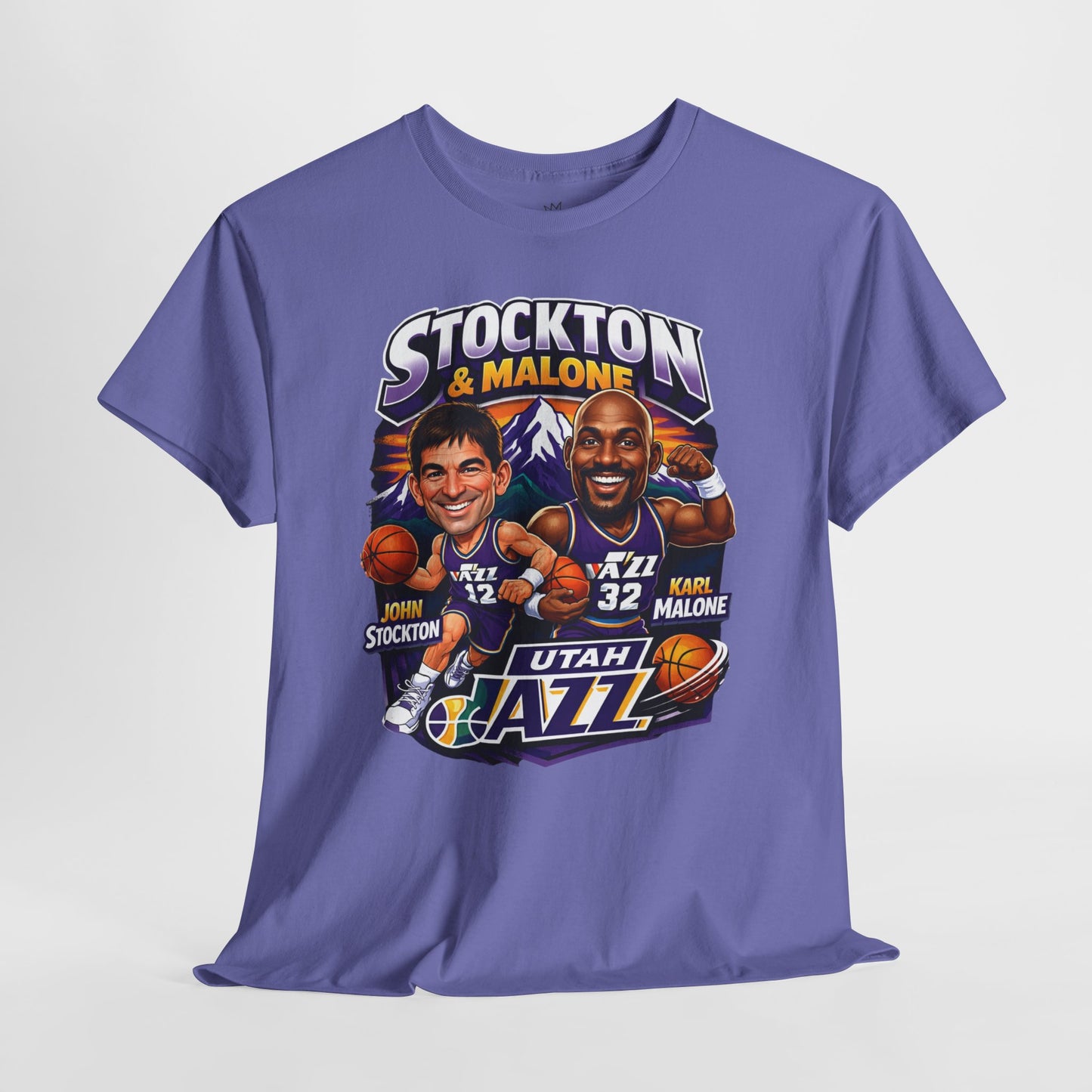 Utah Jazz Basketball Tribute Tee, Unisex Cotton Shirt, NBA Fan Gift, Sports Apparel, Retro Graphic T-Shirt