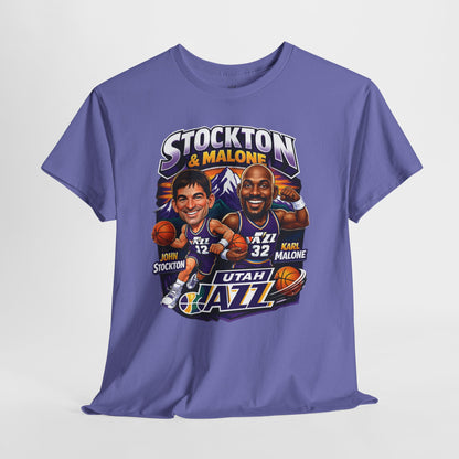 Utah Jazz Basketball Tribute Tee, Unisex Cotton Shirt, NBA Fan Gift, Sports Apparel, Retro Graphic T-Shirt