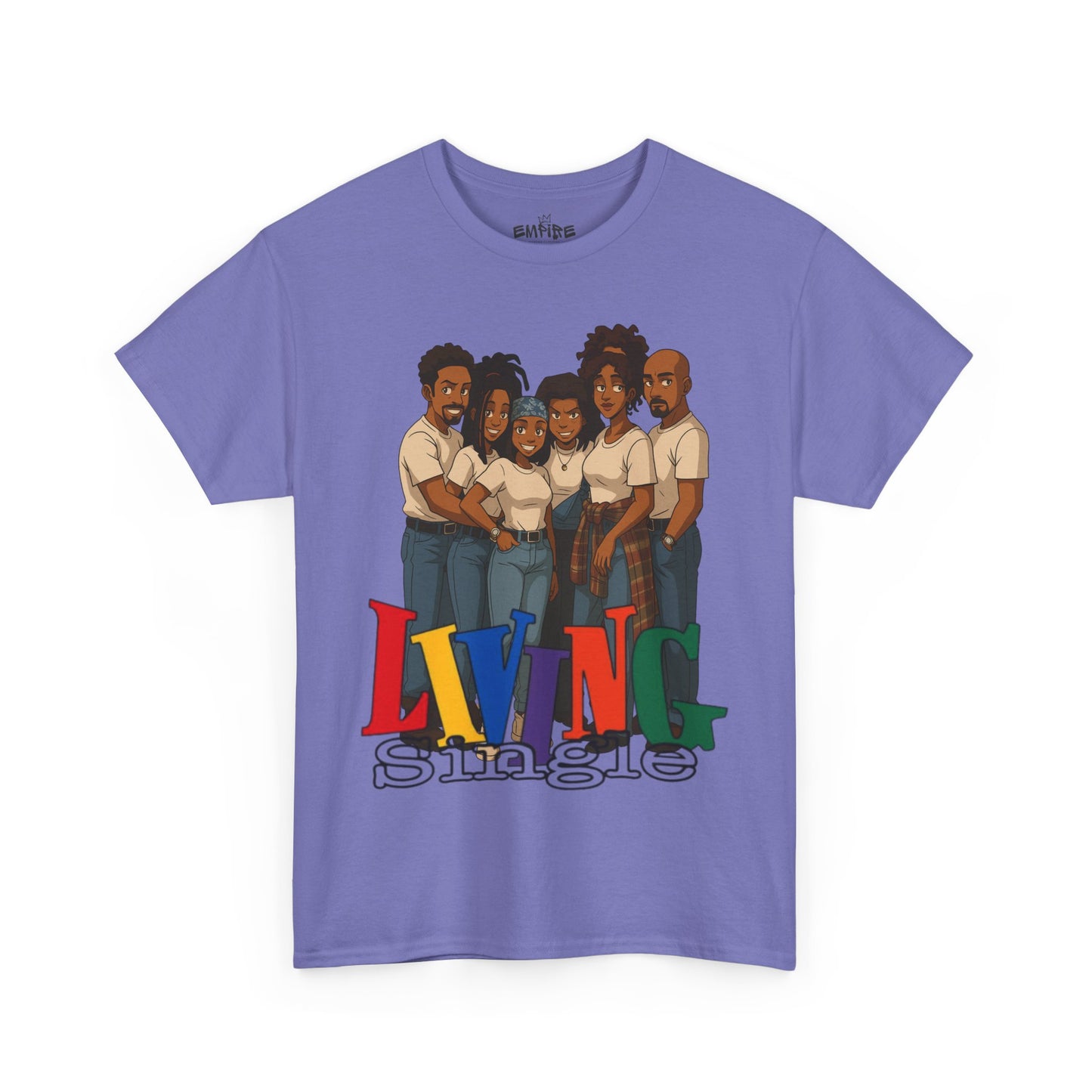 Living Single Unisex Heavy Cotton Tee - Nostalgic TV Show T-Shirt for Fans