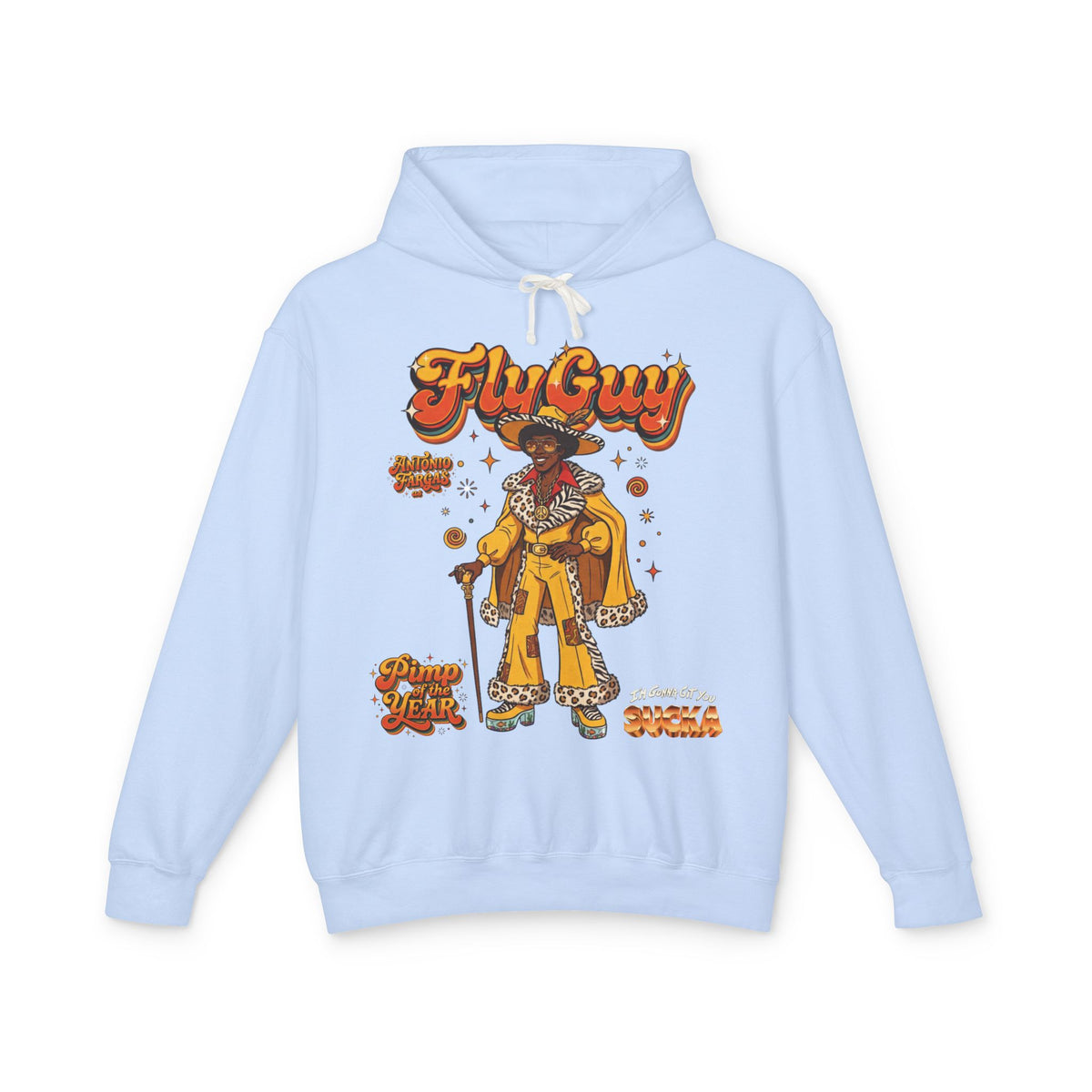 Fly Guy Retro "Pimp Of The Year" Hip-Hop Graphic Hoodie