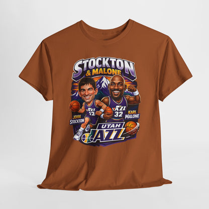 Utah Jazz Basketball Tribute Tee, Unisex Cotton Shirt, NBA Fan Gift, Sports Apparel, Retro Graphic T-Shirt