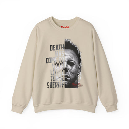 Death Has Come to Your Little Town Sheriff 'Michael Myers' Horror Crewneck