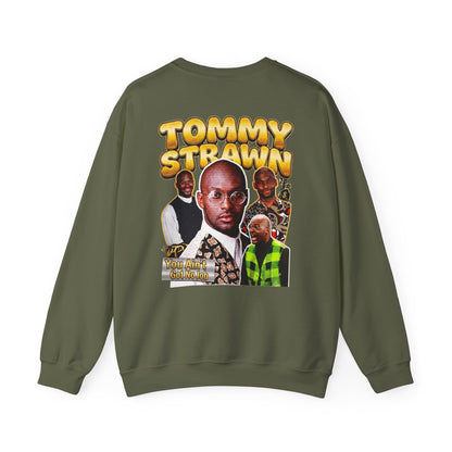 Martin Graphic Crewneck Sweatshirt — Vintage Retro Tommy Strawn Photo Collage
