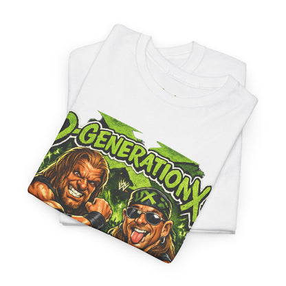 D-Generation X Retro Wrestling Tee — DX Skull & Heroes Graphic T-Shirt