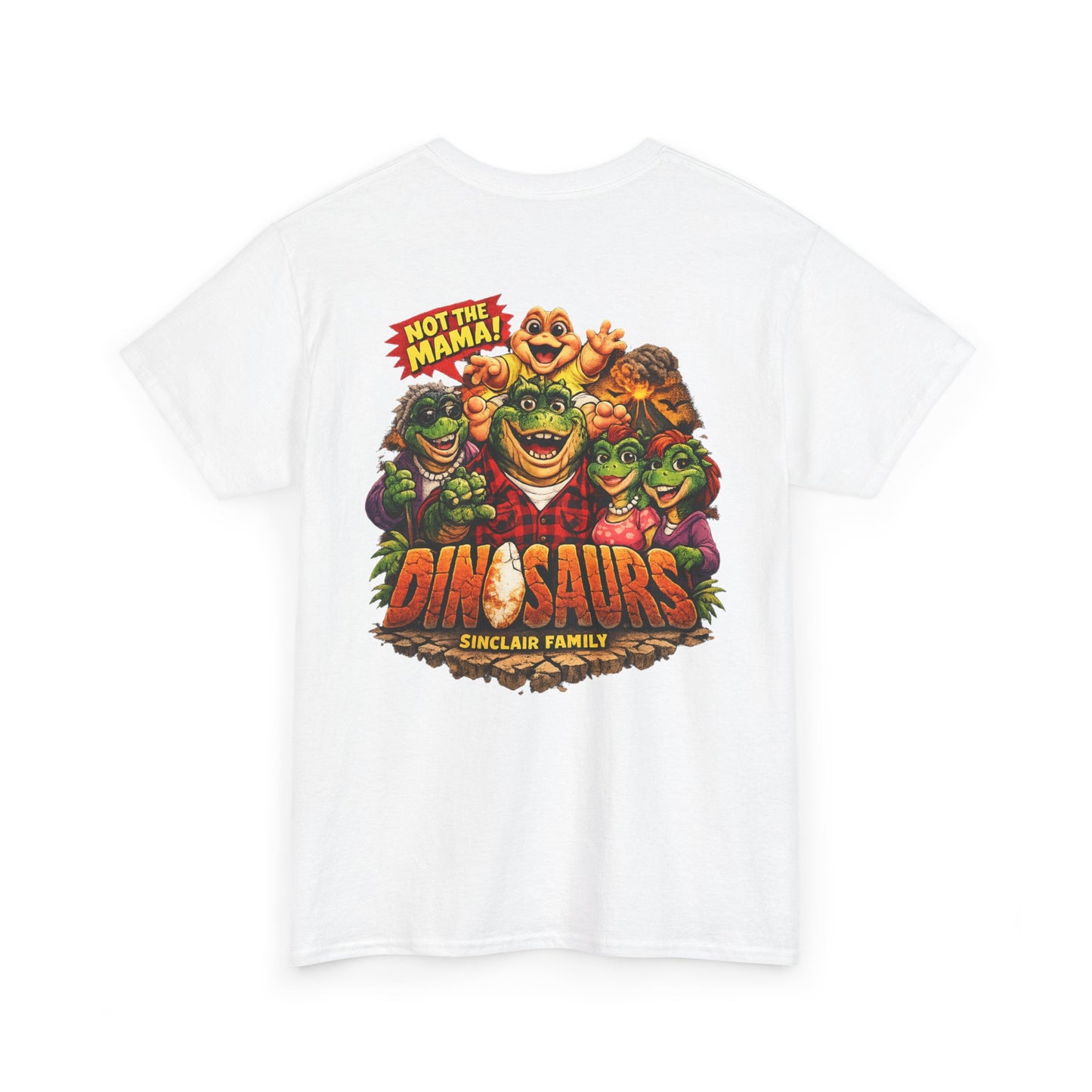 Dinosaurs Family Graphic Tee — 'Not the Mama' Retro Dino T-Shirt