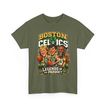 Boston Celtics "Legends of the Parquet" Tee - Retro Basketball Fan Shirt