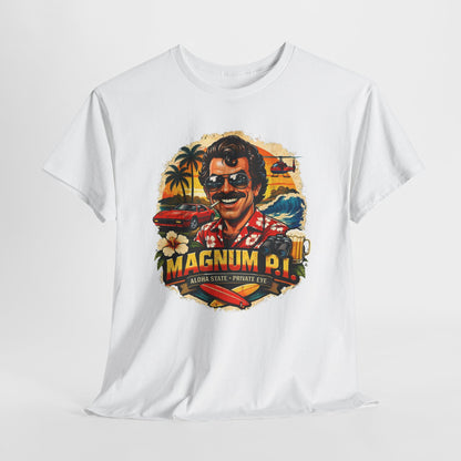 Retro Detective TV Graphic Tee — 'Magnum P.I.' Vintage Island Vibe T-Shirt