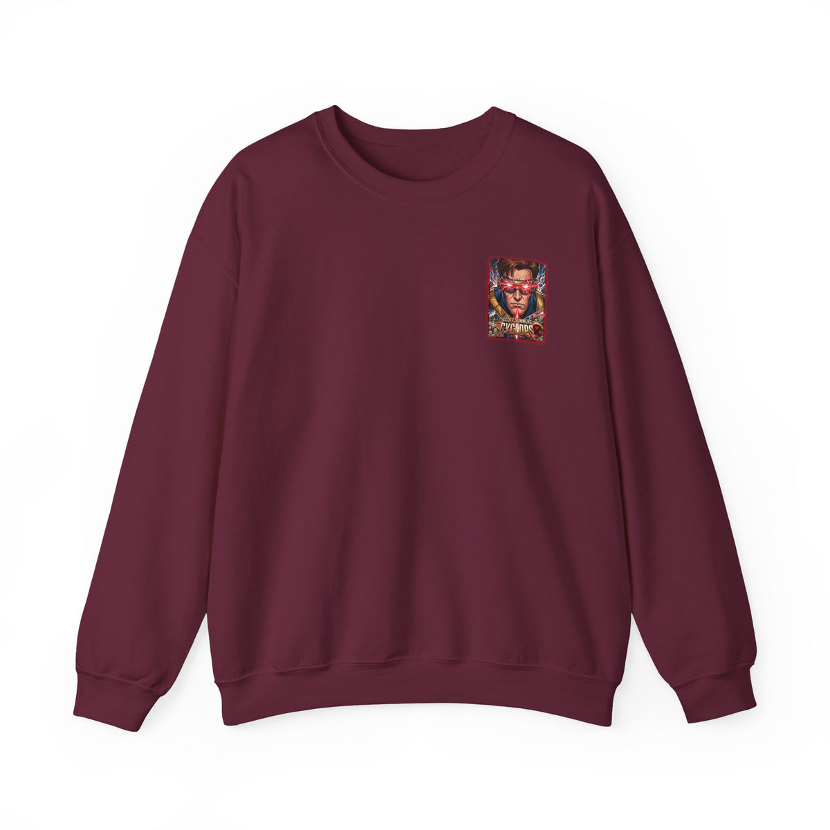 Cyclops Graphic Sweatshirt — Retro X‑Men Laser Portrait Crewneck