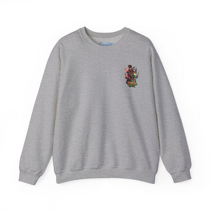 Gambit & Rogue Graphic Crewneck Sweatshirt — X-Men Comic Retro Art