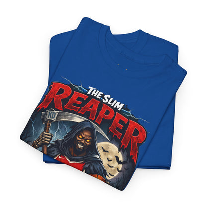 Grim Reaper Basketball Tee — "The Slim Reaper" Graphic T-Shirt