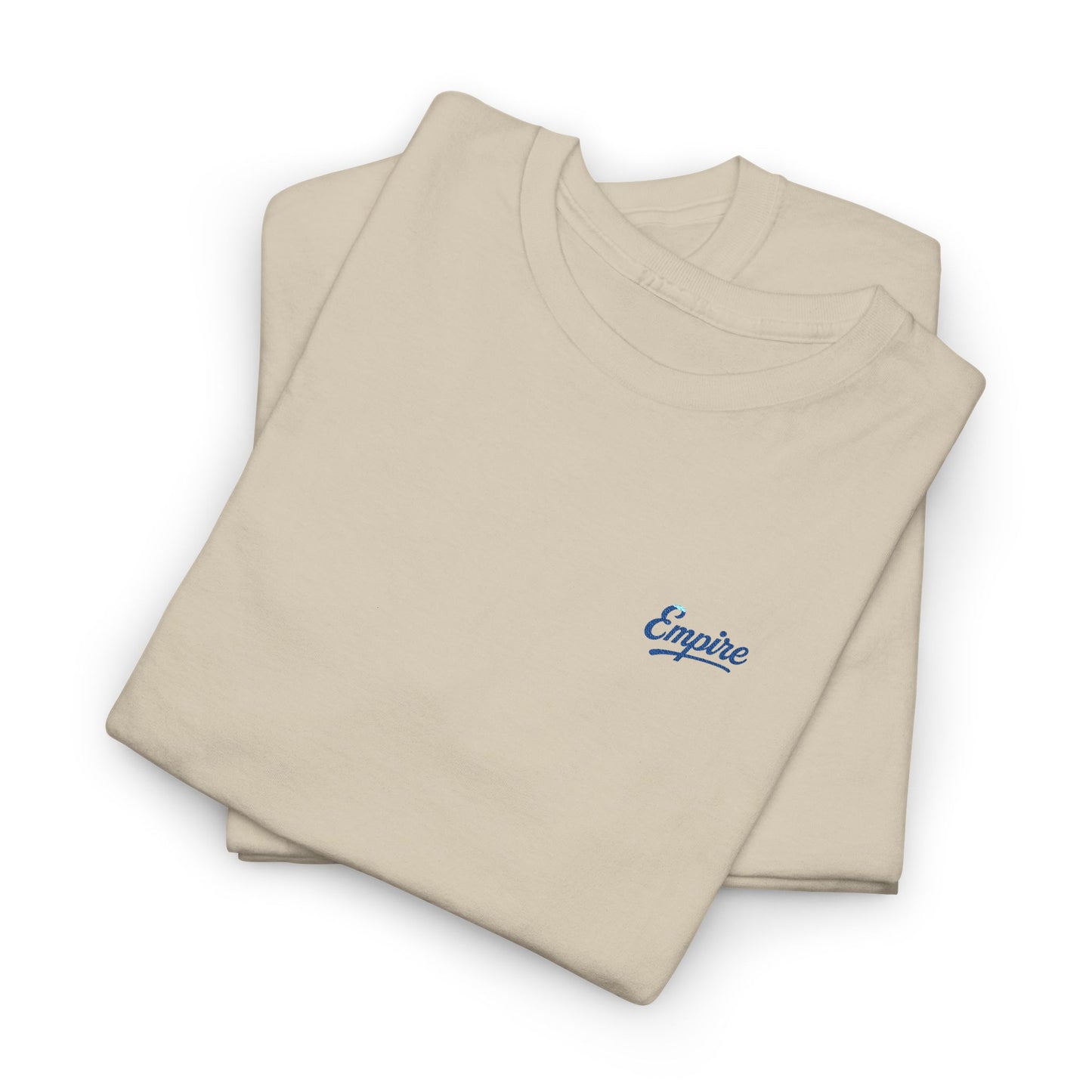 Signature Embroidered Empire Royal Blue Chest Logo T-Shirt