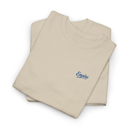 Signature Embroidered Empire Royal Blue Chest Logo T-Shirt