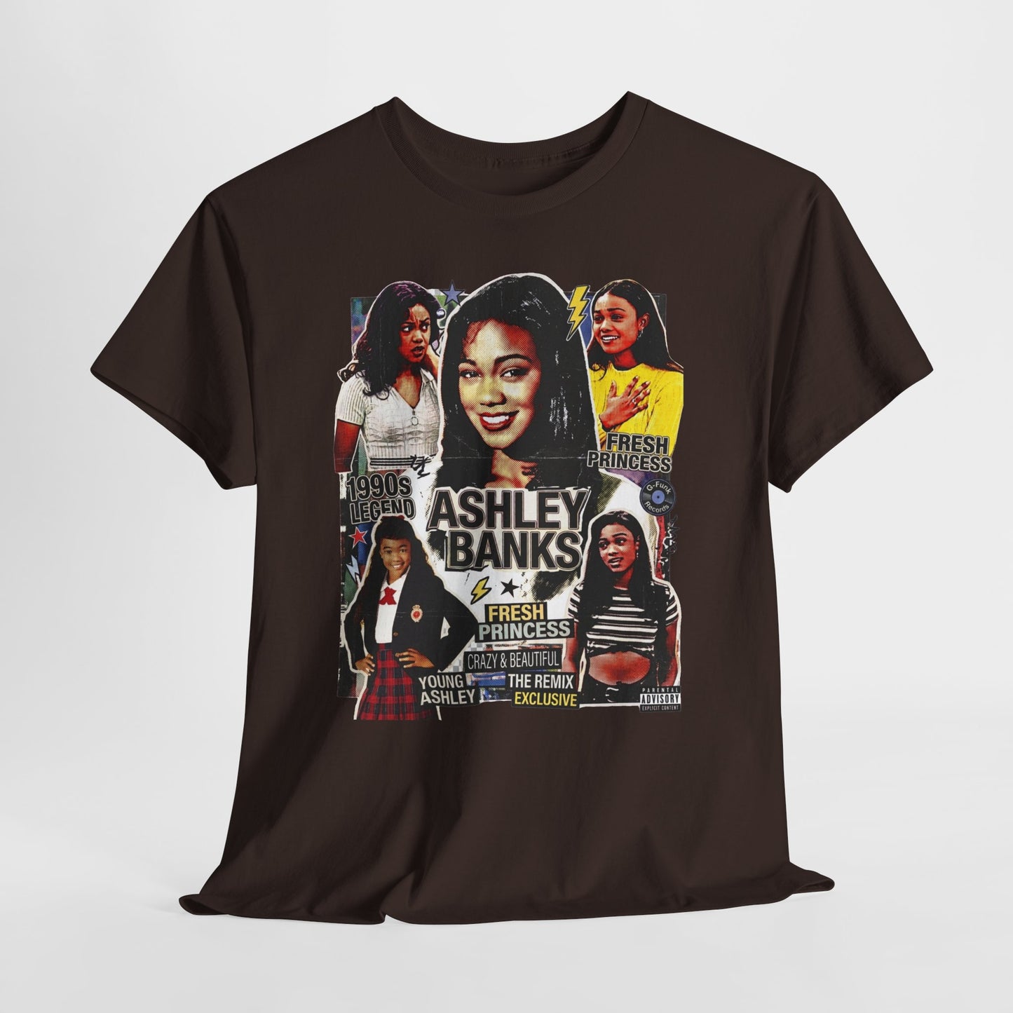 Retro 90s TV Star Collage Tee — Ashley Banks Tribute Graphic T-Shirt