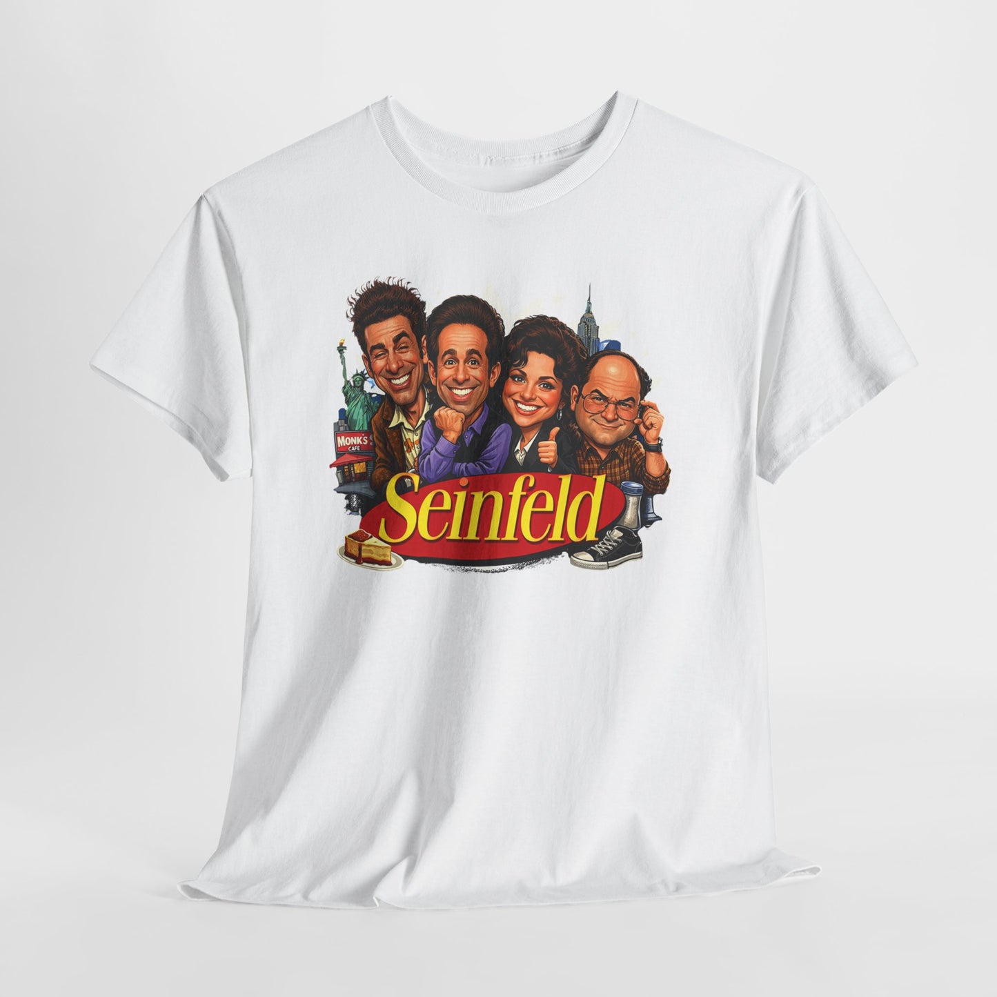 Seinfeld Cast Retro TV Logo Tee