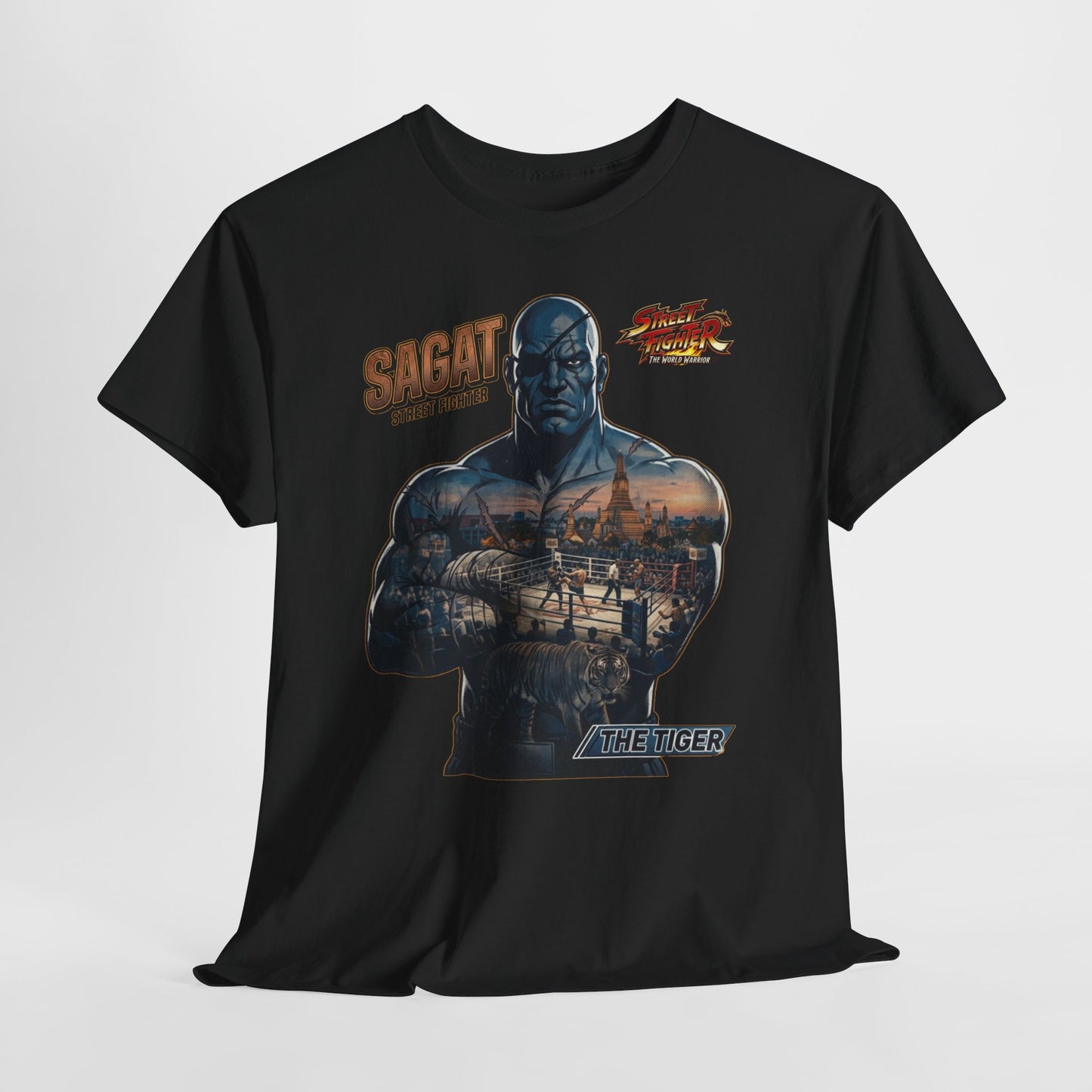 Sagat Street Fighter Graphic Tee – Vintage Fighter Poster T-Shirt