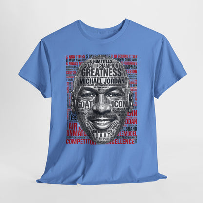 Greatness Icon T-Shirt — Motivational Basketball Portrait Tee