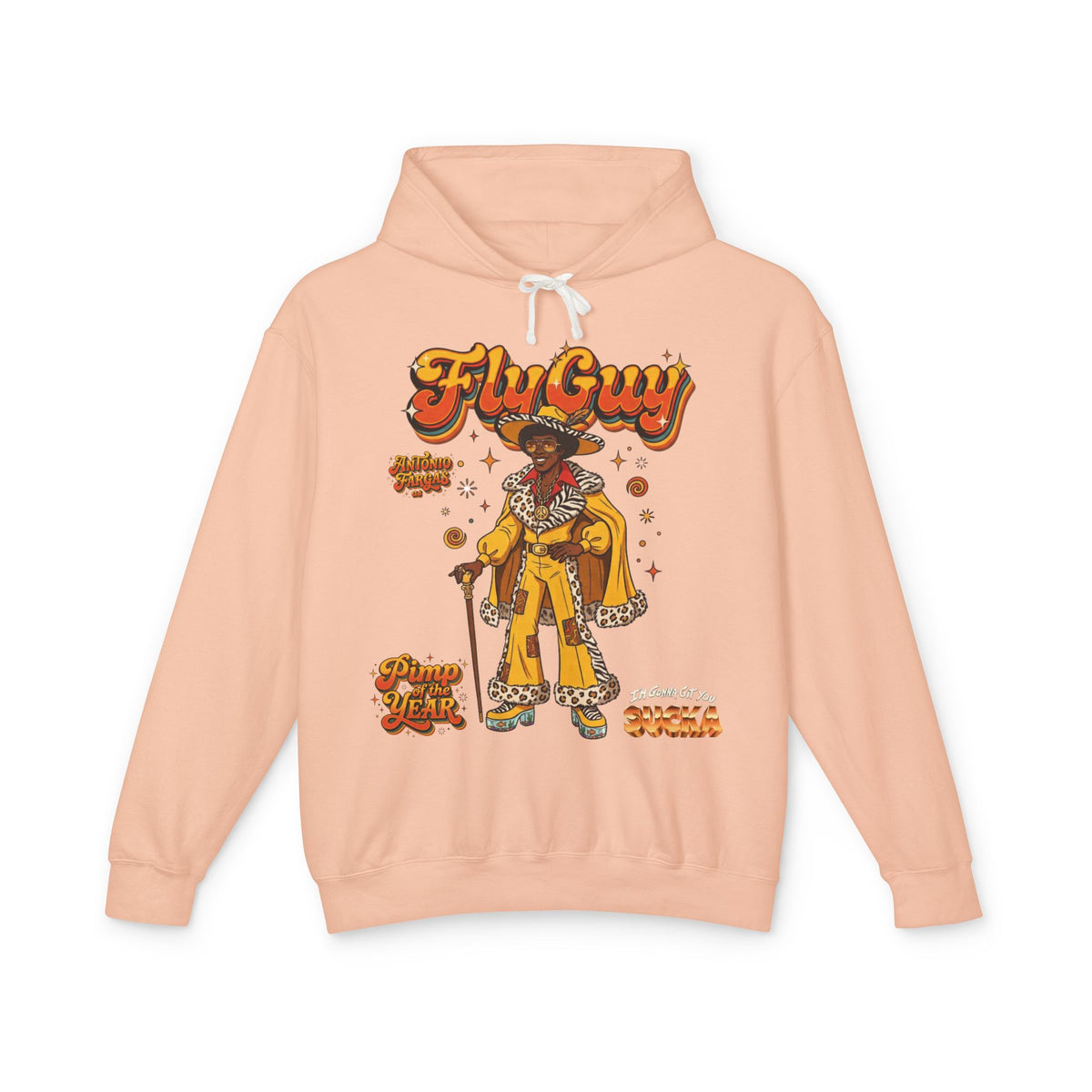 Fly Guy Retro "Pimp Of The Year" Hip-Hop Graphic Hoodie