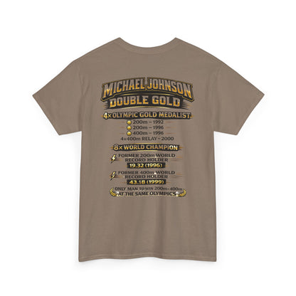 Michael Johnson 'Double Gold' Olympic Track Tribute Tee