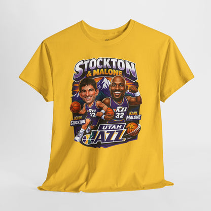 Utah Jazz Basketball Tribute Tee, Unisex Cotton Shirt, NBA Fan Gift, Sports Apparel, Retro Graphic T-Shirt