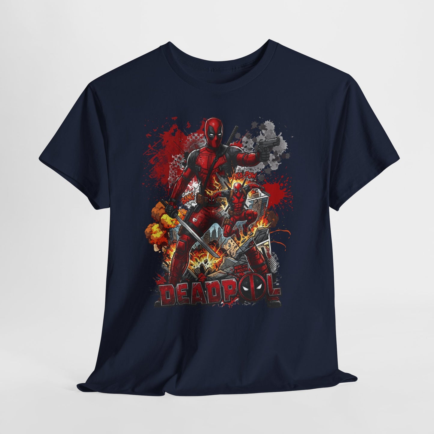 Deadpool Graphic Tee — Comic Action Superhero T‑Shirt