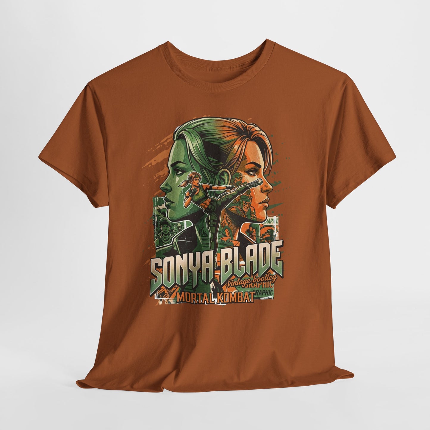 Sonya Blade Retro Fighter T-Shirt — Mortal Kombat Inspired Graphic Tee