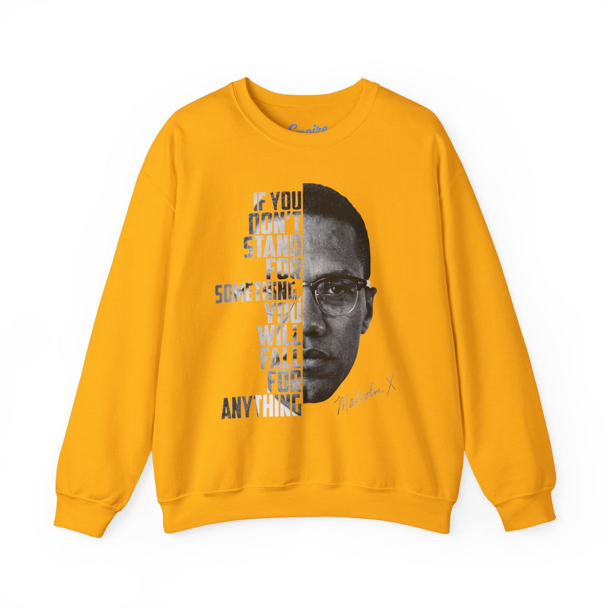 Malcolm X Quote Crewneck Sweatshirt