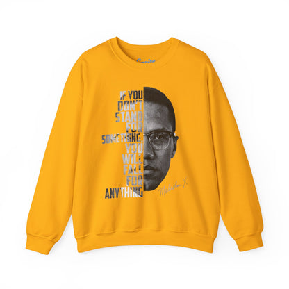 Malcolm X Quote Crewneck Sweatshirt