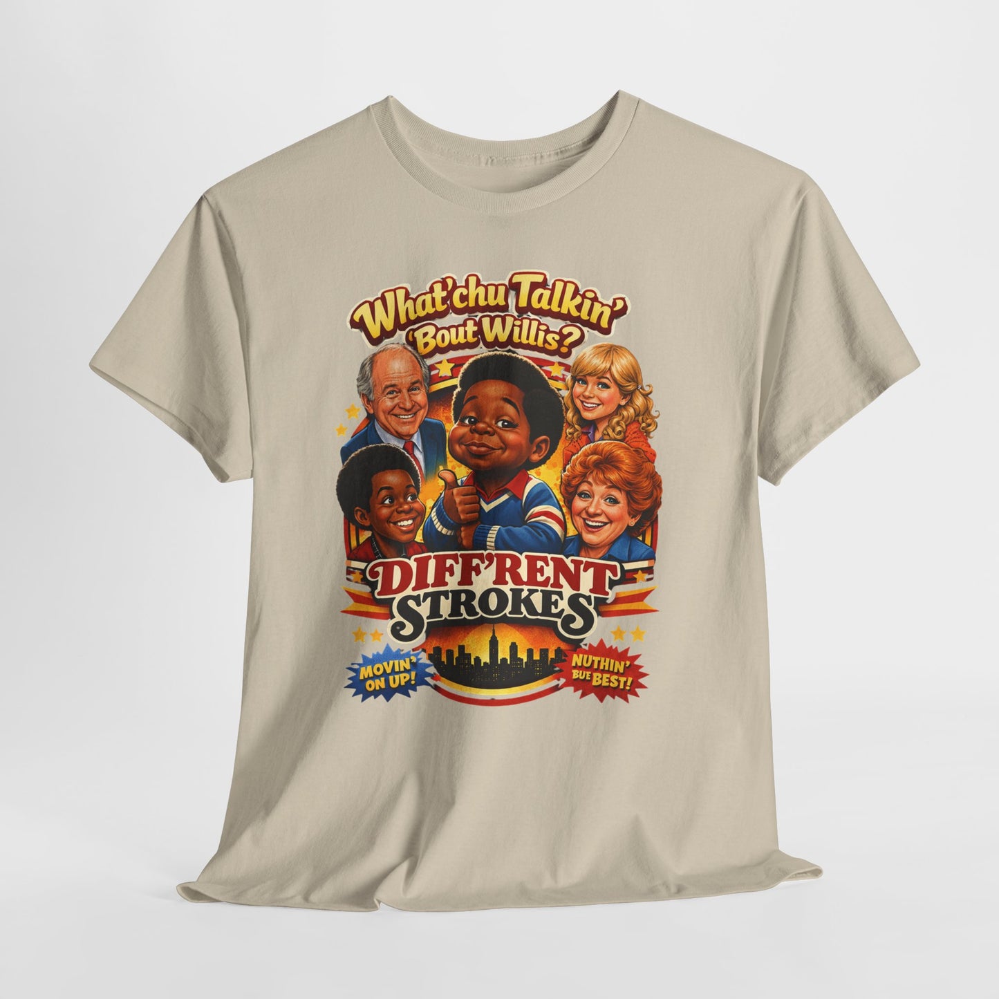 Different Strokes Retro TV Tee — "Whatchu Talkin' 'Bout Willis?" Vintage Sitcom T-Shirt