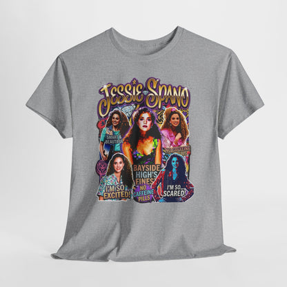 Retro Collage Graphic Tee — Jessie Spano Vintage TV Quote Shirt